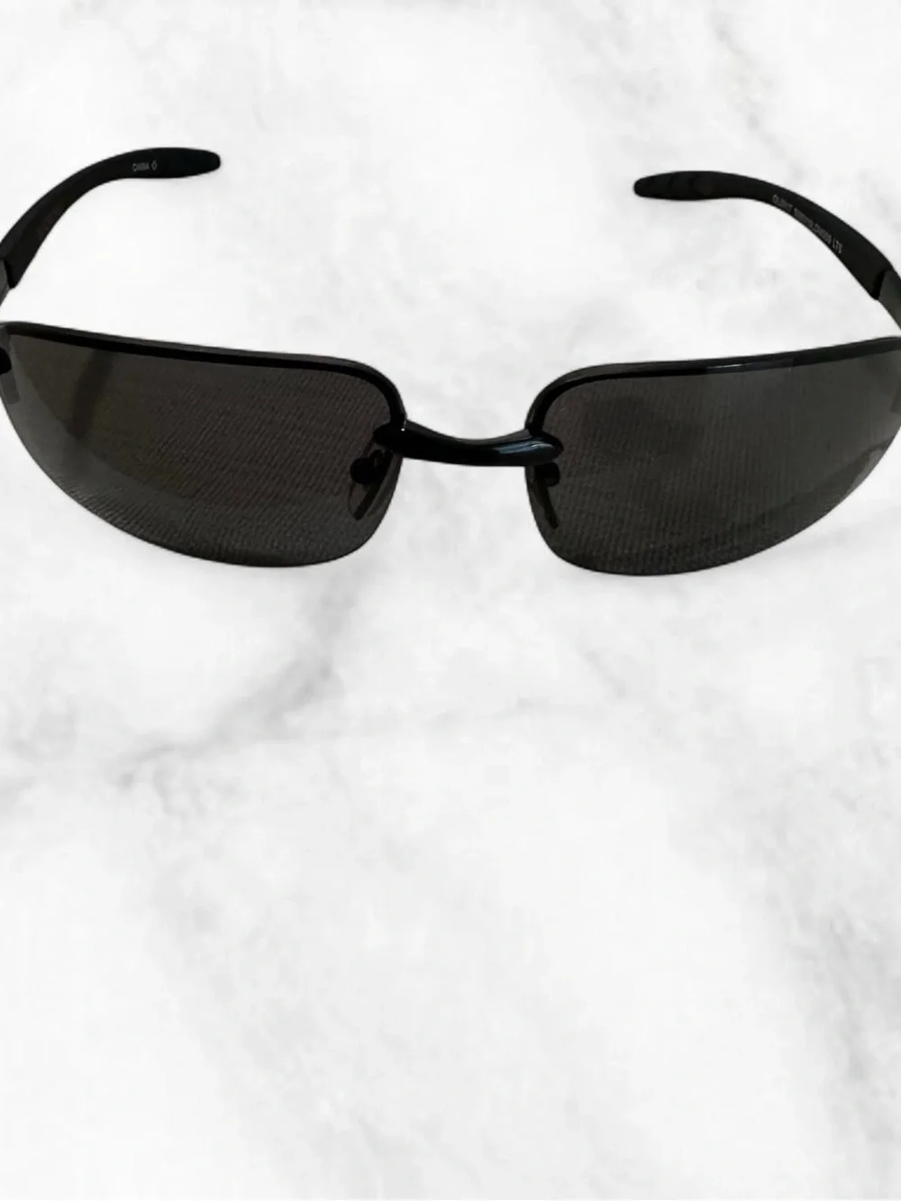 Dockers Black Square Metal Frame Sunglasses